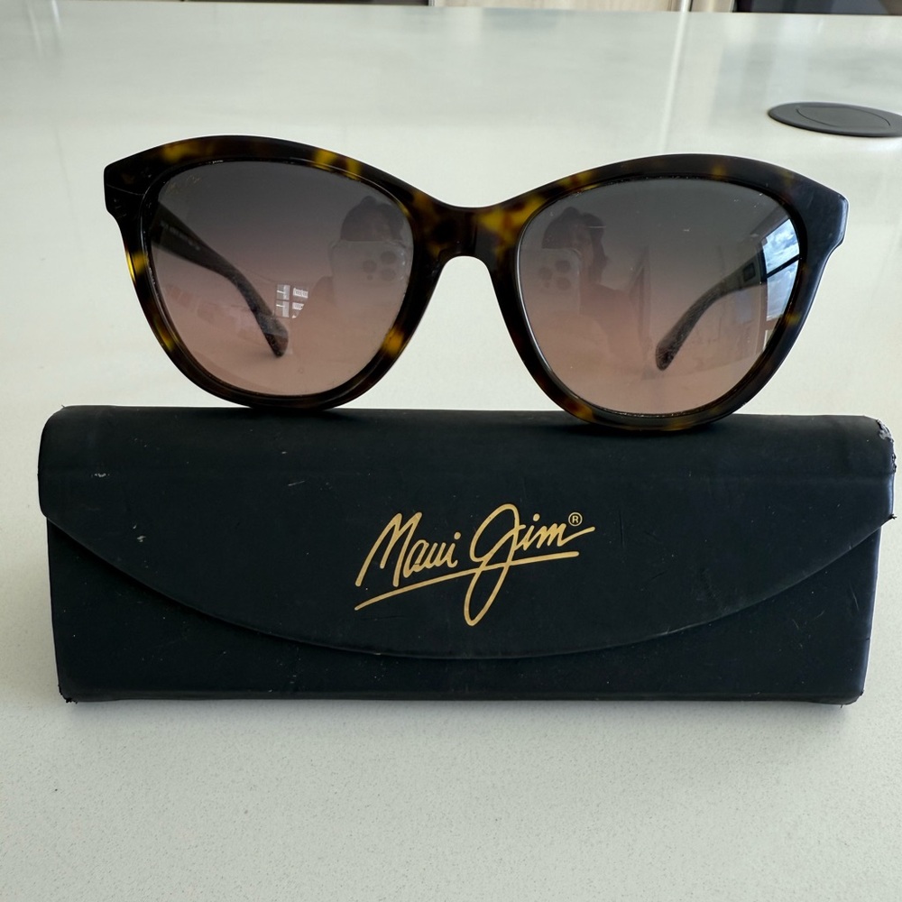 Maui Jim Canna RS769-10 dark tortoise Maui rose polarized sunglasses
